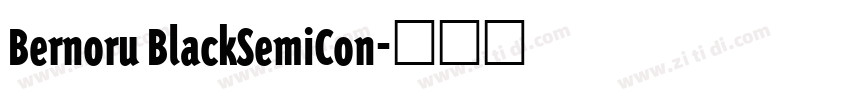 Bernoru BlackSemiCon字体转换